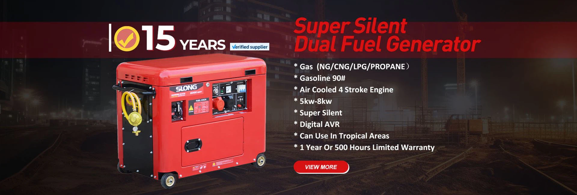 Super Slient Dual Fuel Generater